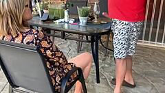 Stepmom Mutual Masturbation Outdoor Creampie