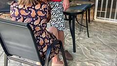 Stepmom Mutual Masturbation Outdoor Creampie