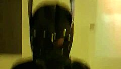 the submissive woman enjoys bdsm play