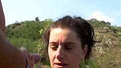 Neglected milf gets fucked in the forest by horny strangers