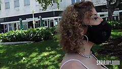 chesty cougar sara jay gets her wet pussy pounded after a date, it's so curvy and big ass riding cowgirl with dirty talk