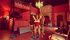 Wow, Granny Carmen has intense orgasms with stick and dick!