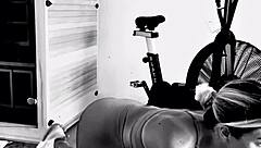 Creeper captures MSACS during her intense ass-focused workout session.