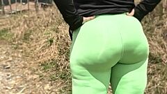 Look At My Friend's Mother's Huge Ass In Yoga Pants!