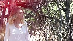 Stunning Blonde Beauty Feels Ecstasy Masturbating Naked In Nature