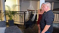 i visit my colombian stepmom in the living room while stepdad is on a call