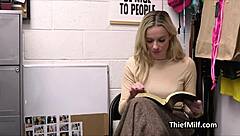 Caught Cougar Fingering Stolen Dildos at Office?