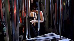 Masked whore with big cock.