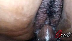 Close up sex with hairy creamy pussy and hairy cock