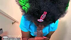 Sloppy Wet Blowjob from Hippie Baltimore Girl with Gagging and Spitting