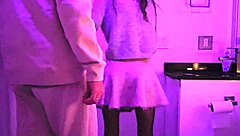 Cute teen 18+ dancing at night club gets fucked in toilet outdoor party