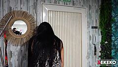 pregnant colombian spied on and discovered