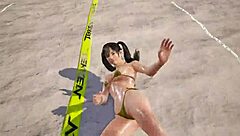 Xiaoyu in gold bikini faces intense challenges in tk8 ryona
