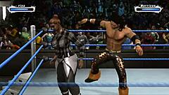 Marrisa Wrestles John Morrison In Fetish Match