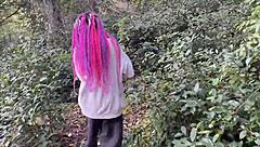 outdoor forest rough sex spanks teen girl pussy fucked cum in mouth squirted