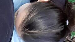 Lesbian Girls Lick Pussy in Forest Until Cum