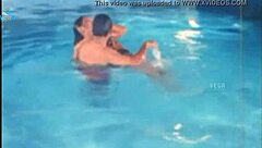 Unmarried Hot Couple Enjoys Intense Fun At Swim Pool