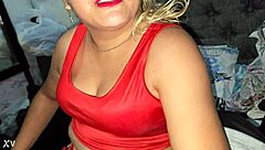 Latina Blonde Spits and Sucks on Prince's Cock Head