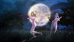 kagamine rin and others in nude mod