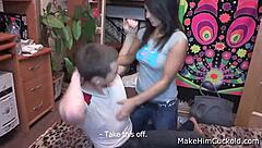 Jealous GF Lupe Burnett in Cuckold Sex