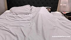 Indian wife enjoys real seductive holiday sex with cum in mouth and wet pussy creampie in hotel