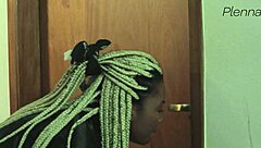 I couldn't resist hearing my new Brazilian neighbor jerking his big cock and went to help