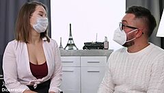 Alluring Bombshell Squirts at Doctor's!