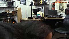 tight babe shows off her ass before getting fucked hard in pov