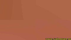 Teen Brunette With Small Tits Plays Anal With Dildo