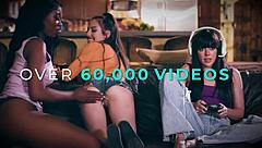 Busty Milf Fucks Cute Teen In 69