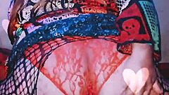 transsexual enjoys toys in her ass