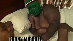 hot ebony housewife can't handle monster cock at night!