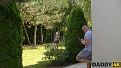 Daddy4k teen slut fucks monster cock?