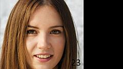 European goddess dominates submissive hubby with strapon and hogtied humping