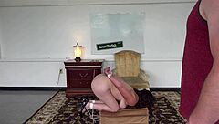 Behind the scenes anal hook and gag play with mature pornstar