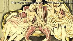 Classic vintage erotic drawings collection