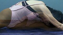 Stretching Her Sexy Ass Nude