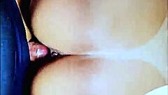 Compilation of cumshots in my stepsister's pussy. Beautiful bedroom passionate creampie orgasm on ass beaver huge hairy vagina