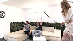 nikki riddle in garage scene with triple penetration and piss