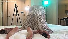 Rapper fucks blonde transsexual in raw action