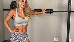 Hotwife licks and sucks big black cock with trainer