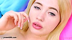 Cute Teen Blonde Shows Sexy Body! What A View!