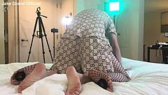 Rapper fucks blonde transsexual in raw action