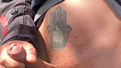 Monster cock hard from distant watchers masturbating