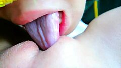 leaked clip of licking sister's pussy until she squirts in homemade pov