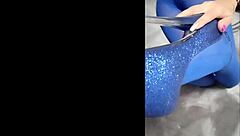 milf perfect body with pantyhose and eight inch heels