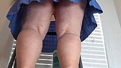 Is the real estate agent in mini dress no panties?