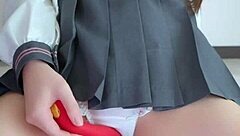 Your classmate who wears cute underwear is addicted to vibration