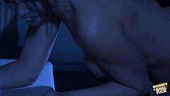 Brunette With Small Tits Seduces Guy For All-Night Fuck