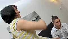 Diana takes dildo in anal arrangement.